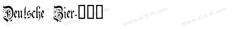 Deutsche Zier字体转换